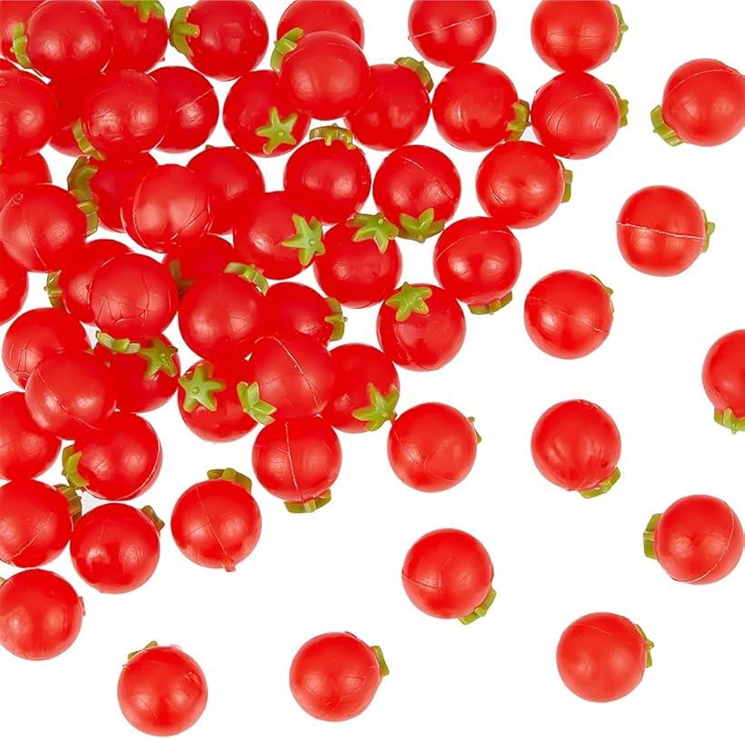 60点 ミニチュア食べ物 トマト ミニ野菜 ドールハウス用 人形用 本物そっくり 食品サンプル イミテーシ..