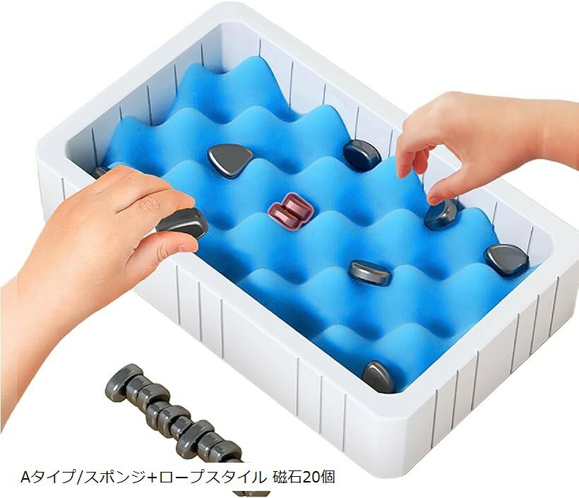 磁石 チェス おもちゃ ゲーム マグネット ボードゲーム 飲みゲーム パーティー 家族 イベント Aタイプ/スポンジ+ロープスタイル 磁石20個