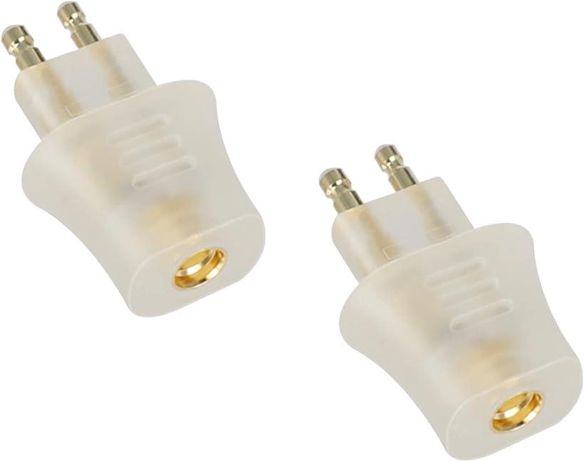 GFX-MMCX 変換コネクター コネクターキット Fostex用 2Pinコネクタ オス MMCXコネクタ メス 2個セット(透明, Fostex用 2Pinコネクタ（オス） t)