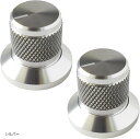 25 x 22mm コントロール ノブ ボリューム つまみ 2個 セット スピーカー アンプ ポテンショメータ シャフト 6mm 用 銀(シルバー, 25x22...