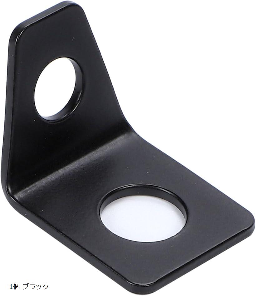 4点式シートベルト L字ステー レーシング 金具 フック フルハーネス ブラケット タイダウンフック 1個(1個 ブラック)