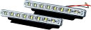 【楽天ランキング1位入賞】デイライト LED 16発 12V 汎用 左右 2個セット ホワイト 取り付けステー付属