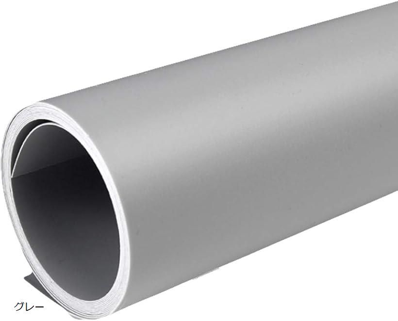 【楽天ランキング1位入賞】商品撮影用背景紙 PVCペーパー バックスクリーン バックシート 7色 グレー (..