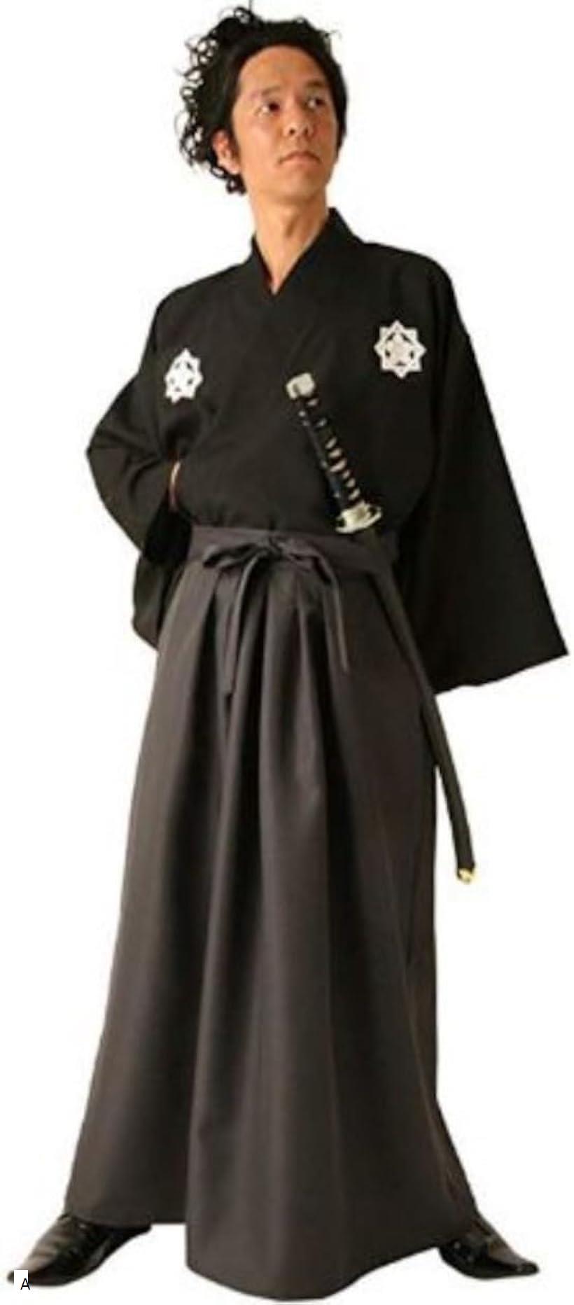 侍 武士 コスプレ ハロウィン 衣装 仮装 コスチューム 稽古着 学園祭 文化祭 着物 和装 パーティー A