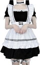 【全品P5倍★4/24 20時～】メイド服 コスプレ エプロン フリル ロリータ 女装 ゴスロリ (L)