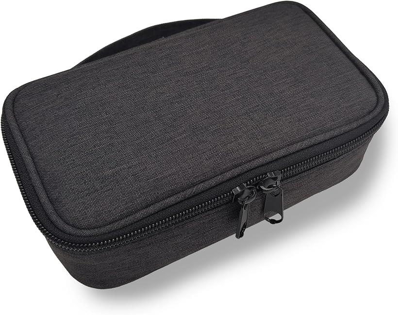 ガジェットポーチ バックインバック トラベルポーチ 旅行 出張 収納 小物入れ コンパクト (ダークグレー)