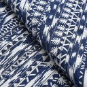 タイナーガ族 手織り 布 コットン 生地 厚手 綿100% 100cm×150cm アジア布 (紺Aタイプ)