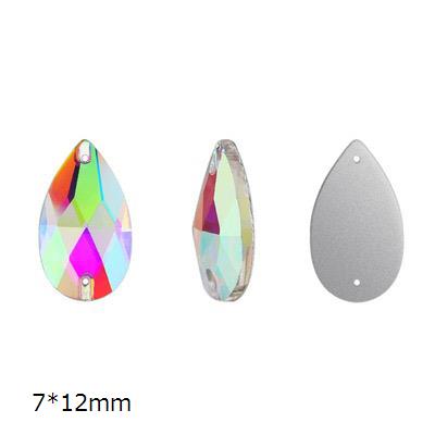 ガラスビジュー ガラスストーン 高輝度 パーツ ソーオン ソーオンビジュー 7x12mm(7x12mm) ガラスビジュー ガラスストーン 高輝度 パーツ ソーオン ソーオンビジュー 7x12mm(7x12mm)
