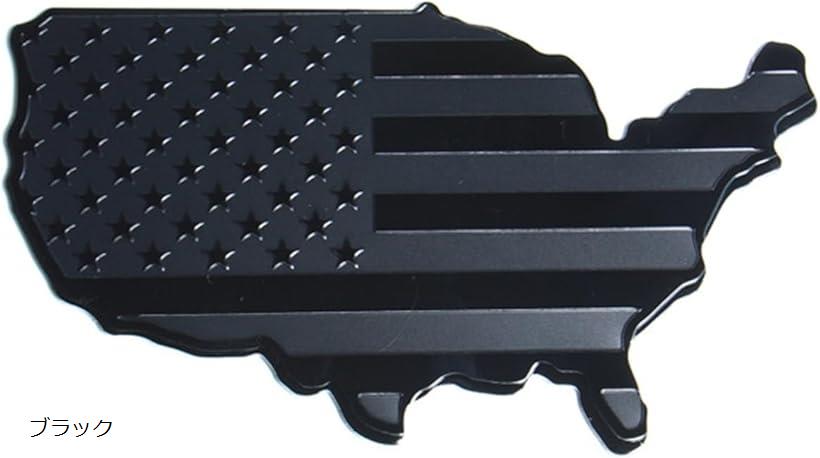 ステッカー 車 マット シール テープ 3D USA アメリカ 国旗 デカール アメリカン エンブレム ノートパ..