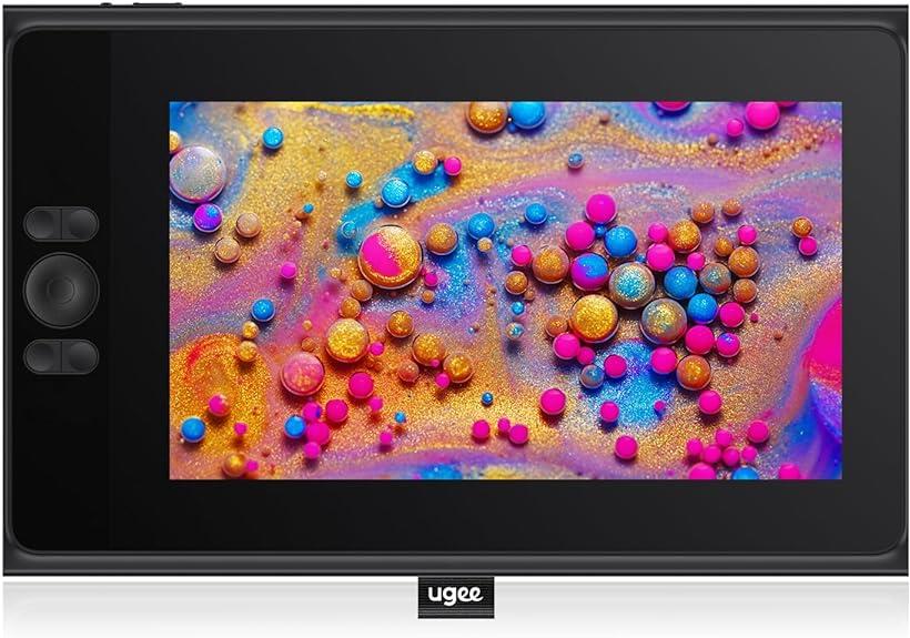 Windows タブレット 【全商品P5倍★5/9 20時～】液タブ UE12 液晶ペンタブレット 11.6インチ ショートカットキー8個 充電不要スタイラスペン 8192レベル筆圧 ±60°傾き検知 1920×1080P 3つ色空間切り替え お絵描き Windows Mac Chrome Android 対応（ブラック）