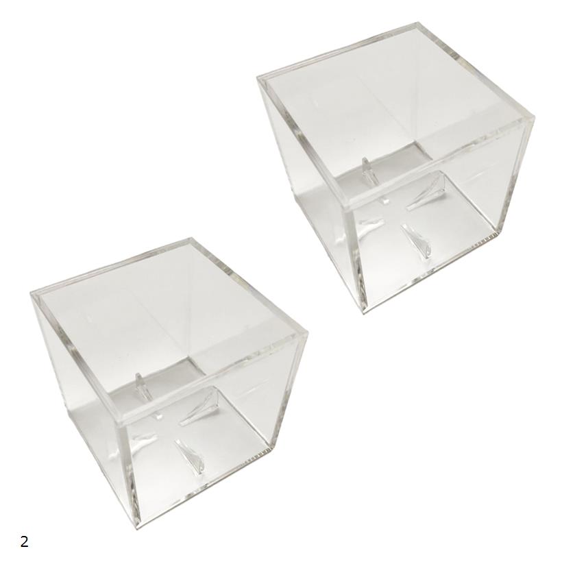 サインボールケース UVカット クリア 野球・記念ボール用 ディスプレイケース (クリア, 2個セット)