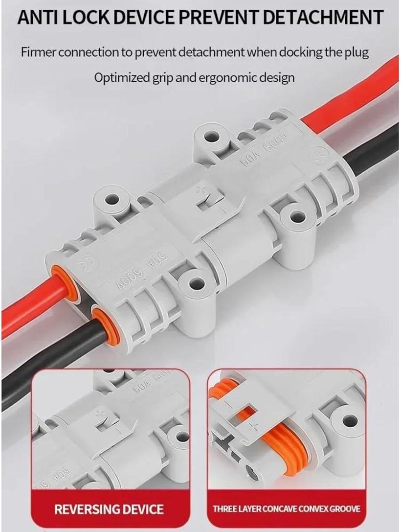 �ڳ�ŷ��󥭥�1�����ޡ�50A 600V �Хåƥ꡼���ͥ��� �ɿ�Хåƥ꡼���ťץ饰�磻�䡼���ͥ����� �������� �����ԥ󥰥��� �����Х� �ܡ����� 8AWG�����դ� 1���å�