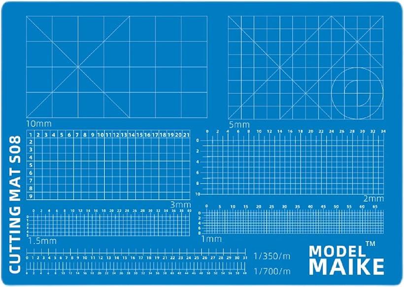 ガラス カッターマット カッティングマット ガイド目盛り付き プラモデル 模型 デザインナイフ