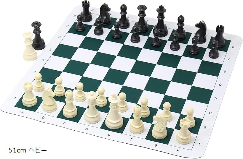 ChessJapan チェスセット ジャーマン・トーナメント 51cm ヘビー(マルチカラー, 51cm ヘビー)