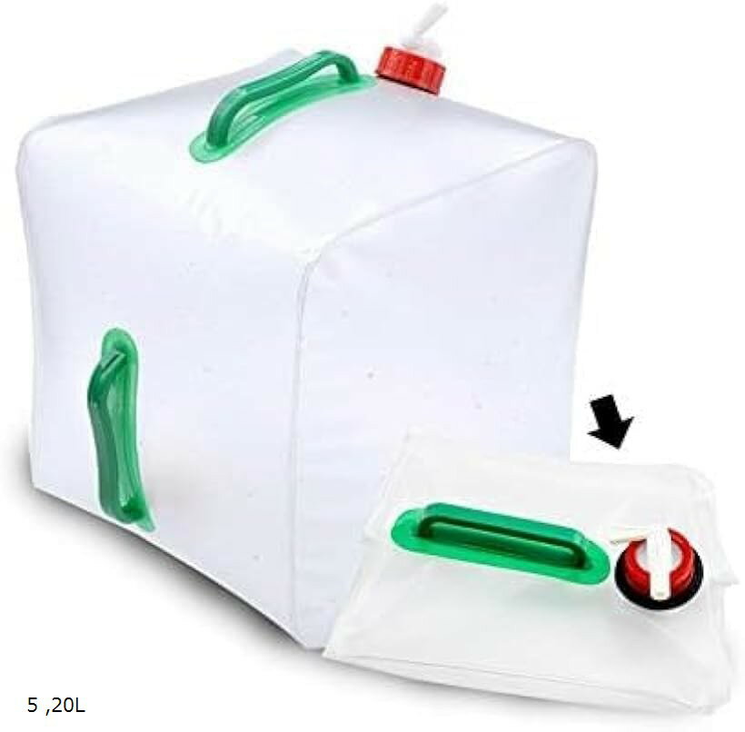 Accessories - ウォーター ジャグ アウトドア 災害グッズ 防災 用品 防災グッズ 20リットル 5 20L (ホワイト, 20L)