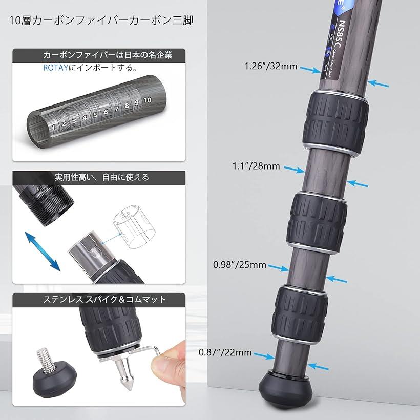 �ߴ��ʥ����ܥ󻰵� ����1770mm 32mm�ѥ��׷� ���ʥʥåȥ��å���10�إ����ܥ�ե����С���� �����Ѳٽ�15���� ���� ��ӿ��̲��Ѽ� �ץ�����黰�ӻ��ӥХå� �դ� �ӥǥ� �ǥ����륫��� ����� DSLR (NS85C)