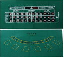 ルーレット ブラックジャック リバーシブル レイアウト マット ZA-410+ZA-411(グリーン, 90cmX60cm)
