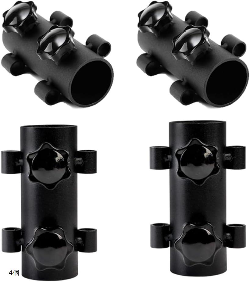 テントポール 固定用ホルダー タープポール固定器 ペグサポート キャンプ用品 テント設置 登山 4個 (な..