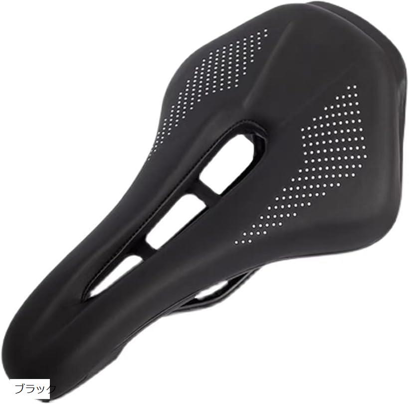 Other - 互換品 自転車 サドル シート クッション ショートノーズ ショートサドル ロードバイク マウンテンバイク クロスバイク MTB ブラック (ブラック)