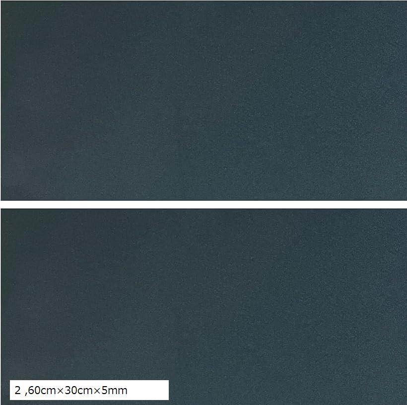 EVA水槽用プロテクションマット 防振 耐久性 (ブラック 2枚, 60cmx30cmx5mm)