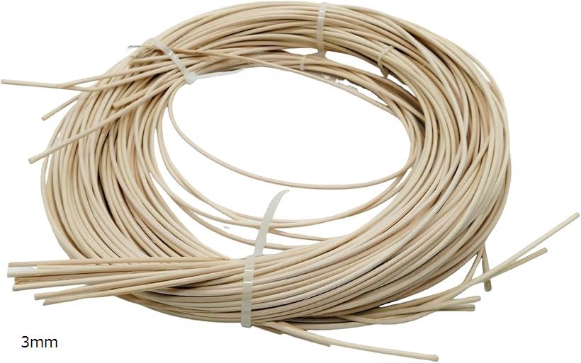 藤 材料 丸芯 工芸 手芸 DIY 籐編み 250g (3mm)
