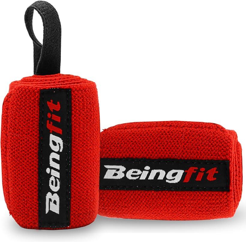 【全品P5倍★お買い物マラソン】リストラップ 筋トレ リフティングストラップ 2個セット ベンチプレス 男女兼用(Dark Red, 24インチ(61CM))