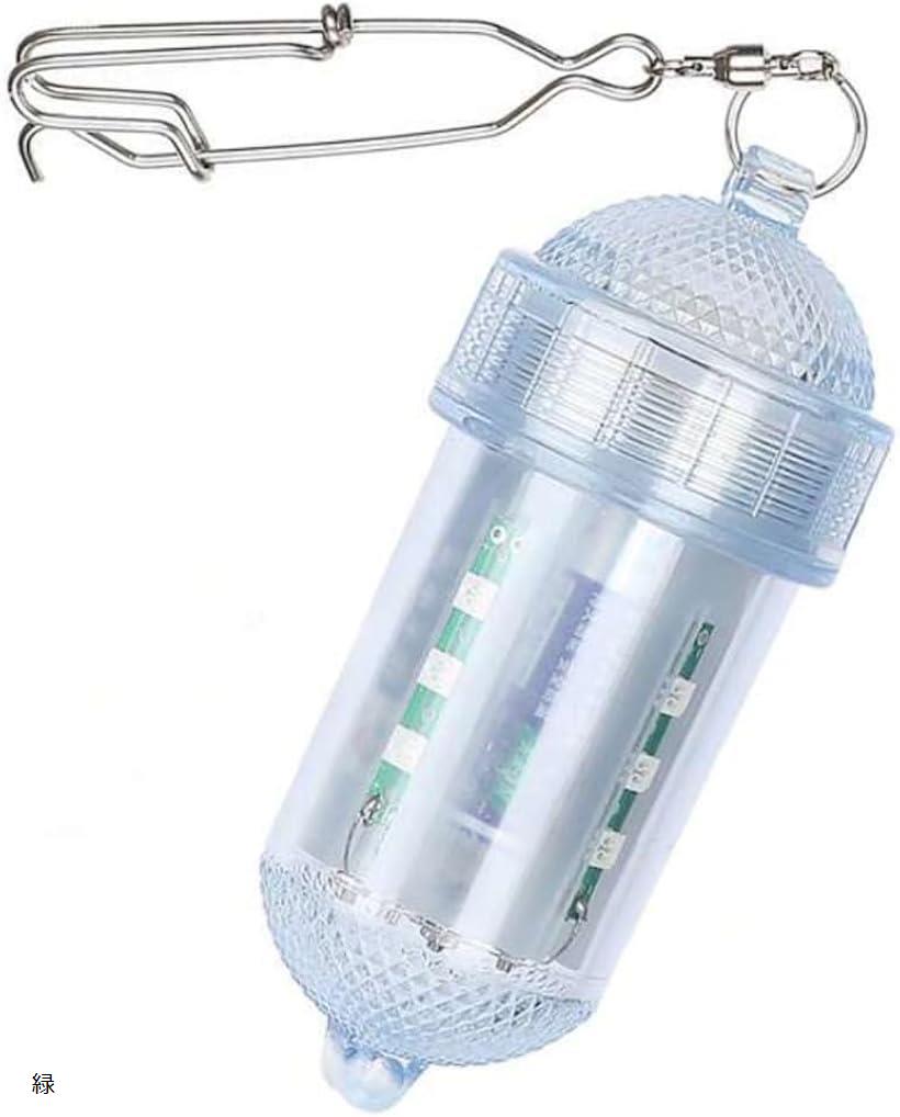 集魚灯 釣り 水中ライト 電池式 高輝度 led イカ釣り 緑 単三 別売 (緑)
