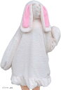 もこもこ うさ耳 パーカー レディース うさぎ コスプレ 衣装 黒(ブラック, 2XL)(3)