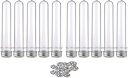 【楽天ランキング1位入賞】試験管 プラスチック アルミキャップ 付き 10本 40ml セット アルミ蓋付き プラスチック試験管 保存 自由研究