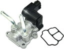 エブリイ 専用 ISCV アイドル スピード コントロール バルブ DA62V DA62W DA64V DA64W 本体 K6A スロットル 汎用 社外品 メンテナンス パーツ(シルバー、ブラック)