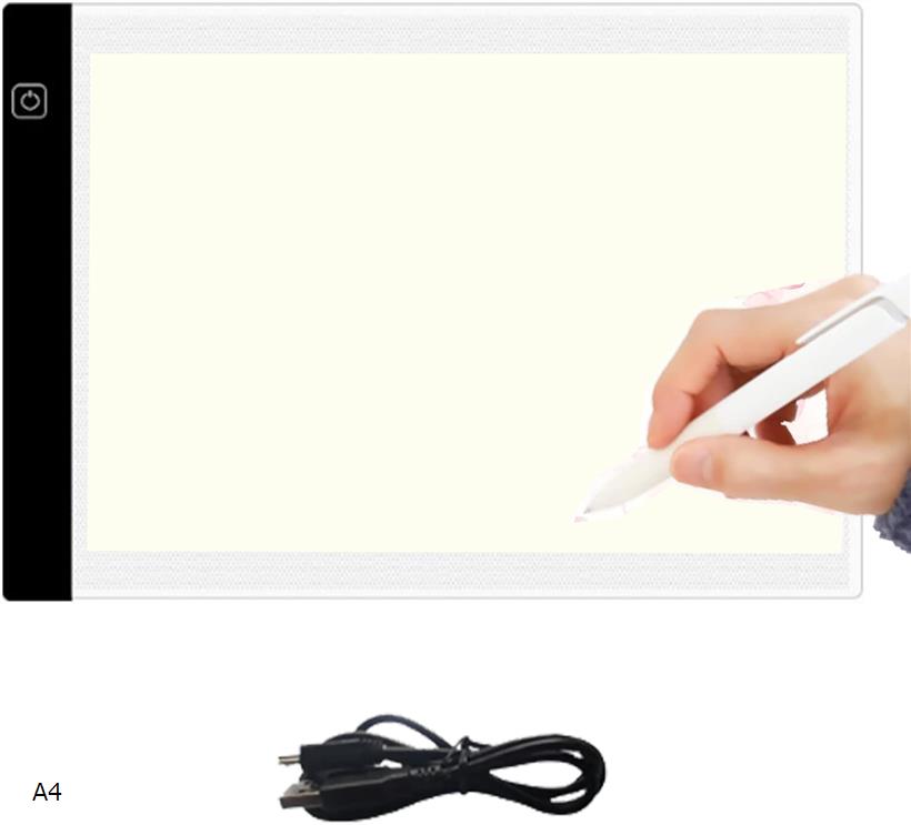トレース台 A4 薄型 3段階調光機能 led (white)