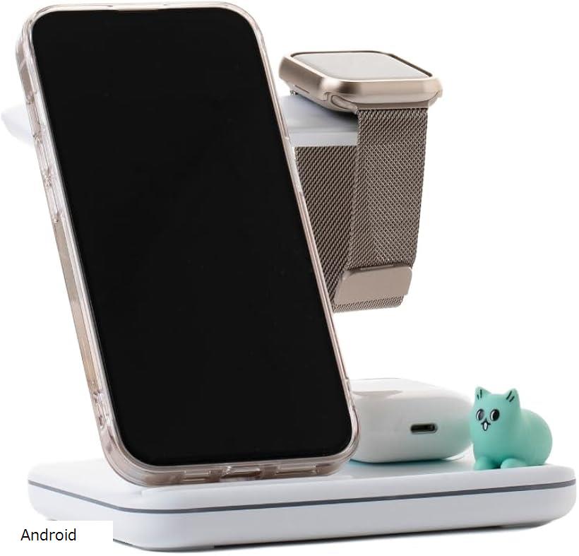 Raon 3 in 1 充電器 スマートフォン スマートウォッチ ワイヤレスイヤホン KT デスク チャージャー