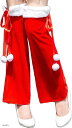 サンタ コスプレ レディース レッグウォーマー レッグカバー 衣装 クリスマス Aリボン (Aリボン)