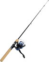 【楽天ランキング1位入賞】釣竿セット コンパクトロッド スピニングリール 全長100cm ライン付 ケース付 ブルー(ブルー, 100cm)