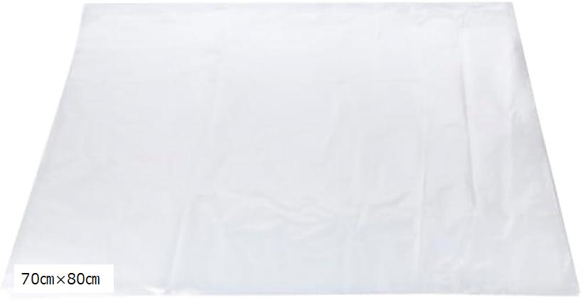 釣り バッカン袋 20枚入り お徳用 厚手 ビニール袋 (透明, 70cmx80cm)