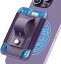 5枚収納 MagSafe クレジットカードケース カードポケット ウォレット カード収納 強力磁石 取り外し可能 iPhone 15/14/13/12に対応 パープル