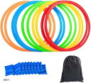ケンケンパリング トレーニング 子供 練習 10本(レッド、イエロー、ブルー、オレンジ, 28cm)(4)
