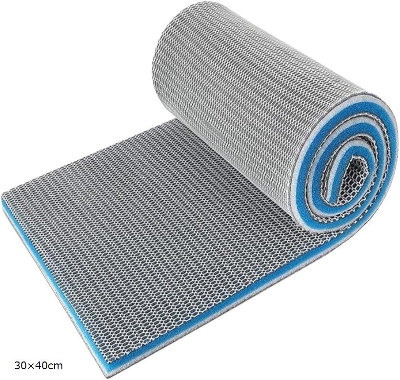 水 槽 アクアリウム 上部 濾過 フィルター マット バイオ ケミカル スポンジ 魚 水族館 バクテリア 掃除 サイズ 約 30 x 40 cm (水色, 30x40cm)