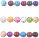 スタッズ カシメ ターコイズ ハトメ かしめうち具 レザークラフト リベット 革 18色 180個(6mm)