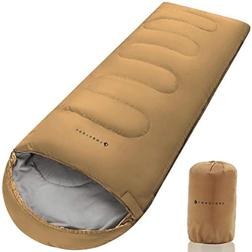 寝袋 封筒型 シュラフ 0度耐寒 簡易防水 オールシーズン 車中泊 コンパクト 丸洗いできる  (コヨーテ)