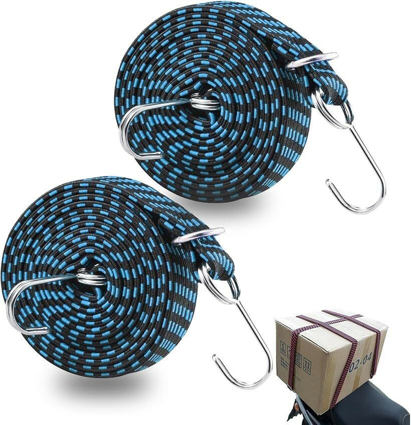 バリエーションコード : 2brl36kv3y商品コード2brl3tc6lc商品名荷物固定 ゴムバンド 2本セット 調整可能 幅広 3cm 平型 荷崩れ防止 フック付 バック キャリーブランドトカリリカラーブルーサイズ等1m「荷物を傷つけにくい幅広ゴム」 幅3cmの平型ゴムを採用しました。一般的な丸ゴムに比べて接触面が広いため、荷物への食い込みを抑え、段ボールなどを傷つけずに安定して固定できます。「サイズに合わせて長さ調節自由」 荷物の大きさに合わせて長さを変えられる調節機能付きです。最長約2.26m（Lサイズ）まで伸びるため、買い物などの小さな荷物からキャンプなどの大きな荷物まで、これ一本で柔軟に対応できます。「サビに強く掛けやすい金属フック」 フック部分には丈夫なステンレスを採用しました。サビに強く、自転車の荷台や台車の枠にガッチリと掛けられるので、移動中の不意な荷崩れや落下を防ぎます。「日常使いに必要十分な2本セット」 予備や複数箇所の固定に便利な2枚組です。装飾を省いた実用的な作りで、日々の運搬やレジャーに気兼ねなく使い倒せる、コストパフォーマンスを追求したモデルです。「実用上の注意点」 本製品は軽作業や日常の荷物固定用です。極端に重い工業用品や、高所での吊り下げには使用しないでください。ゴムの劣化を防ぐため、直射日光を避けて保管するのが長持ちさせるコツです。※ 他ネットショップでも併売しているため、ご注文後に在庫切れとなる場合があります。予めご了承ください。※ 品薄または希少等の理由により、参考価格よりも高い価格で販売されている場合があります。ご注文の際には必ず販売価格をご確認ください。※ 沖縄県、離島または一部地域の場合、別途送料の負担をお願いする場合があります。予めご了承ください。※ お使いのモニタにより写真の色が実際の商品の色と異なる場合や、イメージに差異が生じることがあります。予めご了承ください。※ 商品の詳細（カラー・数量・サイズ 等）については、ページ内の商品説明をご確認のうえ、ご注文ください。※ モバイル版・スマホ版ページでは、お使いの端末によっては一部の情報が表示されないことがあります。すべての記載情報をご確認するには、PC版ページをご覧ください。