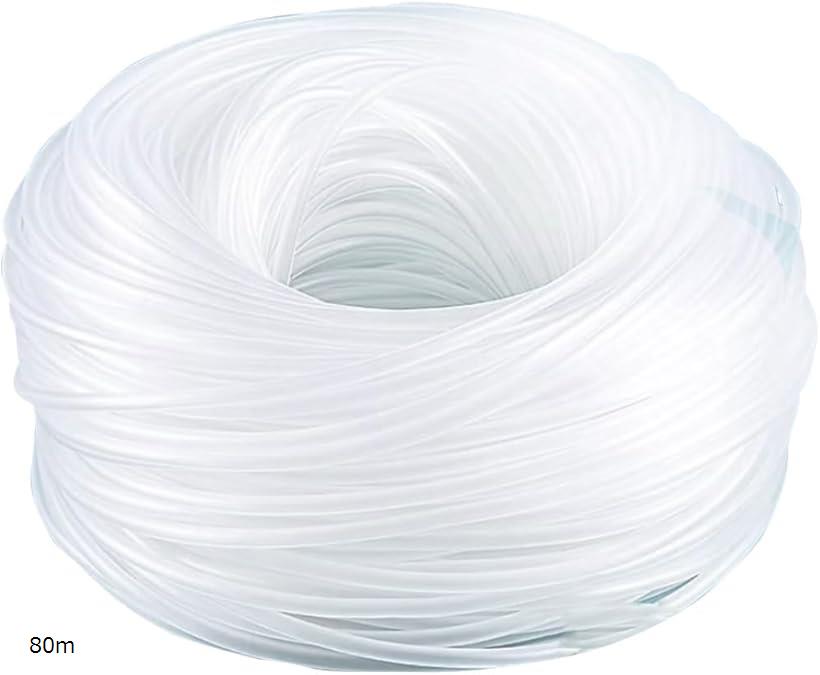 シリコン エア チューブ 魚 水槽 アクアリウム エアー ホース 空気入れ 半 透明 クリア 業務用 外 6 mm..