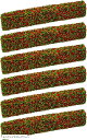 【楽天ランキング1位入賞】ジオラマ 模型 ミニチュア ツリー 生垣 植物 材料 樹 木 箱庭 情景 モデル 用 素材 草 6 本 セット レッド x イエローグリーン(レッドxイエローグリーン)