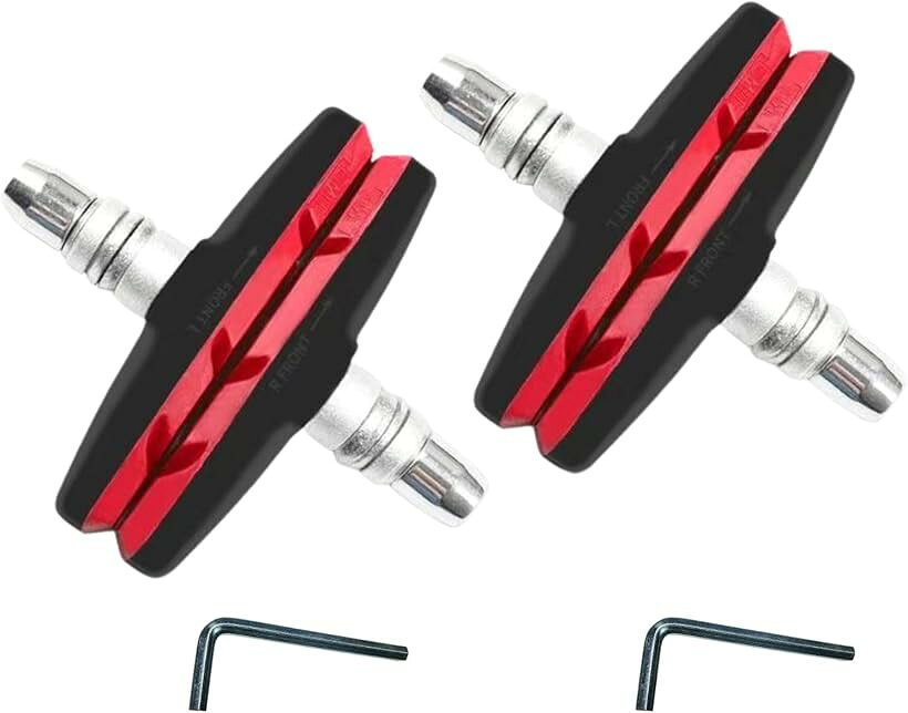 バリエーションコード : 2brc1v6wg2商品コード2brcv5w851商品名ブレーキシュー 2組セット Vタイプ ブレーキパッド 全天候型 消音 耐久 マウンテンバイク ロードバイク 用 左右別設計ブランドNASSIAカラーレッドサイズ等写真通り「全天候型」このブレーキシューは、雨の日でもしっかりとした制動力を発揮します。どんな天候でも安心してライドを楽しむことができ、急な天候の変化にも対応可能です。これにより、あなたのサイクリング体験がより安全で快適になります。「消音設計」ブレーキをかけたときの不快な音を最小限に抑える設計です。静かな走行を実現し、周囲の環境を気にせずに自転車を楽しむことができます。これにより、ストレスフリーなライディングが可能になります。「高品質＋耐久性」無害な天然ゴム材料を採用し、摩擦・高温に強く、消音効果にも優れ、車輪（リム）を傷つけない仕様を実現。「左右別設計」 ブレーキシューには左右の識別マークがあり、取り付けがより簡単でスムーズです＊注意ください＊ ・写真の写り方により、実際の商品と異なって見える場合がございます。・サイズにつきましては若干の誤差が生じる場合がございます。・生産時期により、商品のデザインが若干異なる場合がございます。上記予めご了承の上お買い求めくださいませ。※ 他ネットショップでも併売しているため、ご注文後に在庫切れとなる場合があります。予めご了承ください。※ 品薄または希少等の理由により、参考価格よりも高い価格で販売されている場合があります。ご注文の際には必ず販売価格をご確認ください。※ 沖縄県、離島または一部地域の場合、別途送料の負担をお願いする場合があります。予めご了承ください。※ お使いのモニタにより写真の色が実際の商品の色と異なる場合や、イメージに差異が生じることがあります。予めご了承ください。※ 商品の詳細（カラー・数量・サイズ 等）については、ページ内の商品説明をご確認のうえ、ご注文ください。※ モバイル版・スマホ版ページでは、お使いの端末によっては一部の情報が表示されないことがあります。すべての記載情報をご確認するには、PC版ページをご覧ください。