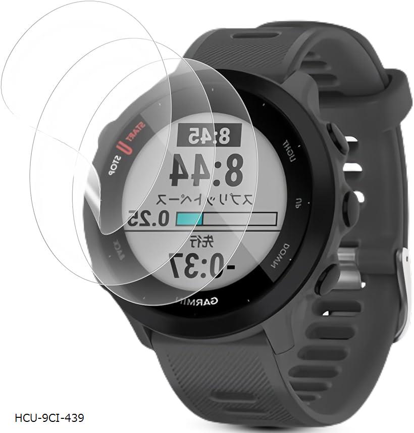 3枚セットFor Garmin ForeAthlete 55 用 フィルム 柔らかいTPU製 3D全面保護 薄い 気泡レス キズ修復 高透過率 スクラッチ防止 保護フィルム 自動修復/気泡ゼロ/超薄型0.15mm(HCU-9CI-439)