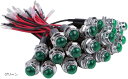 【楽天ランキング1位入賞】24V LED パイロット ランプ ダイヤカット 20個セット 16mm 16φ インジケーター ライト シグナル カスタム パーツ ...