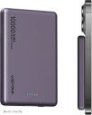 【全品P5倍★4/27 9:59迄】Magsafe対応 モバイルバッテリー 軽量 12MM薄型 マグネット式ワイヤレス充電 10000mAh PD20W USB-c出力 ワイヤレス出力 (パープル)