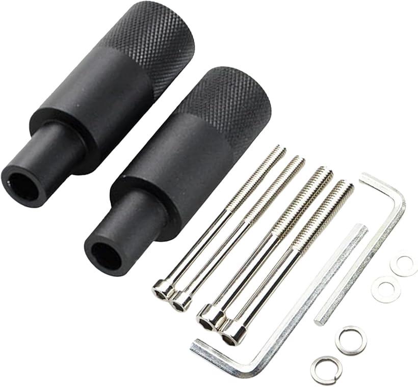 HOTQ バイク用 ライト取り付けステー 補助灯 固定スライダー LED 作業灯 2点セット