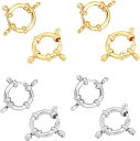 10個 2色 引き輪 カニカン 304ステンレス スプリングリング クラスプリング 留め具 カン付き アクセサリーパーツ クラフト用品 手作り素材 DIY材料(...