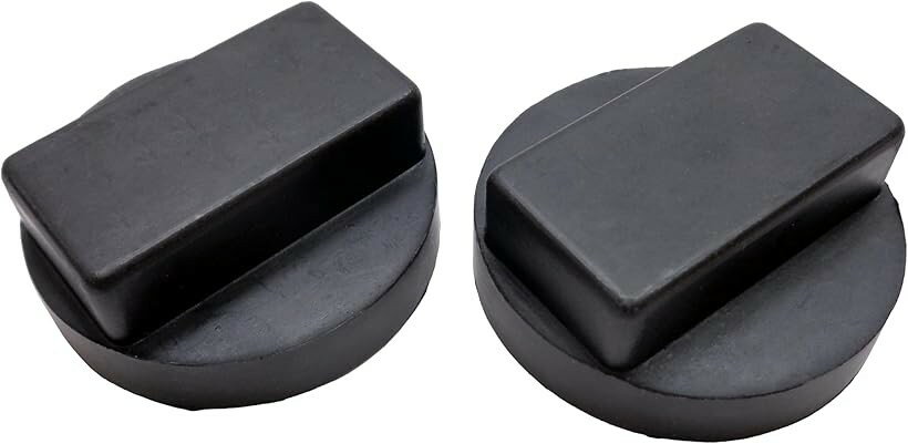 MINI用 BMW系 ジャッキパッド 2個セット アタッチメント アダプター ゴム ラバー 車体 傷 保護 オイル交換 タイヤ交換 (ブラック)